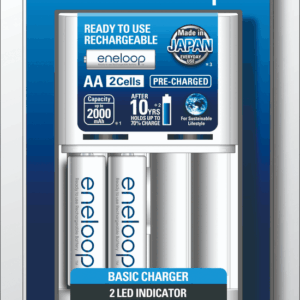 Bộ Sạc Nhanh Panasonic Eneloop K-KJ51MCC20V (Kèm 2 Pin AA 2000mAh)