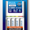 Bộ Sạc Nhanh Panasonic Eneloop K-KJ55MCC40V (Kèm 4 Pin AA 2000mAh)