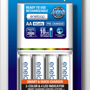 Bộ Sạc Nhanh Panasonic Eneloop K-KJ55MCC40V (Kèm 4 Pin AA 2000mAh)
